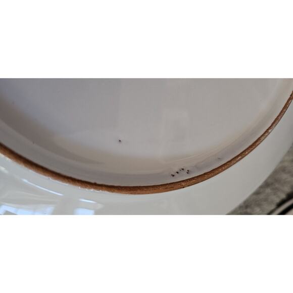 Nino Parrucca Pottery Modernist Plate 10.5" Made in Italy 214 Orange Basket Lady - Picture 4 of 4